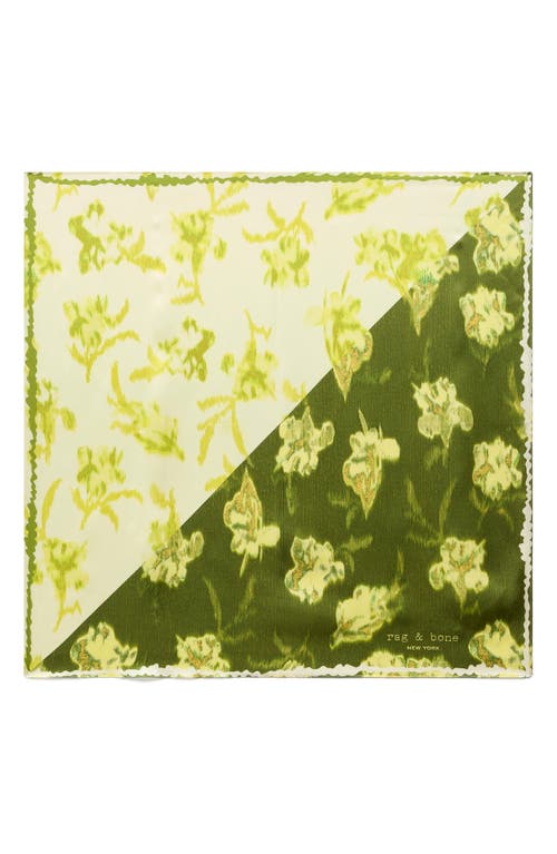 Rag & Bone Kit Silk Bandana Scarf In Green