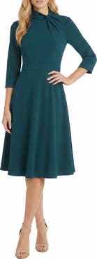 Maggy London Fit & Flare Midi Dress