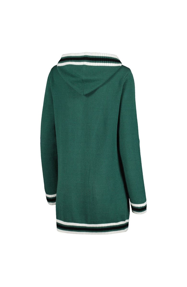 GAMEDAY COUTURE Women's Gameday Couture Green Michigan State Spartans One More Round Tri-Blend Striped Cardigan Sweater, Alternate, color, Green