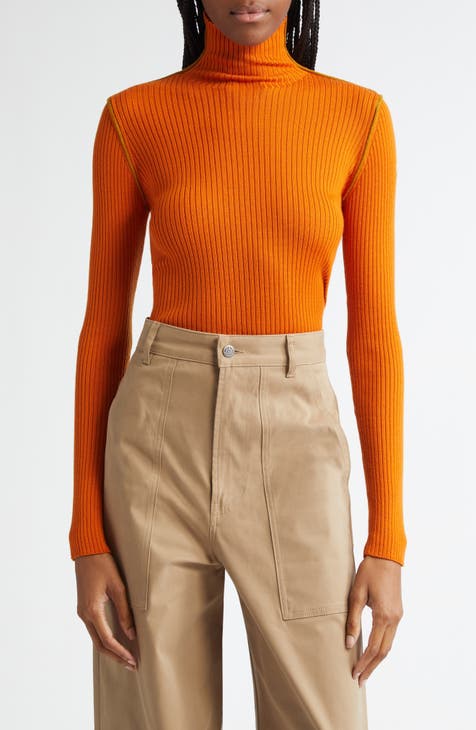 Orange turtleneck near me best sale