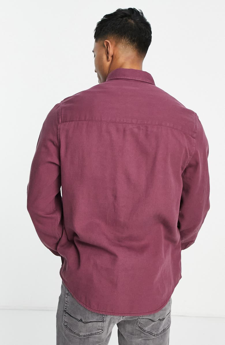 ASOS DESIGN Double Pocket Cotton Shacket, Alternate, color,