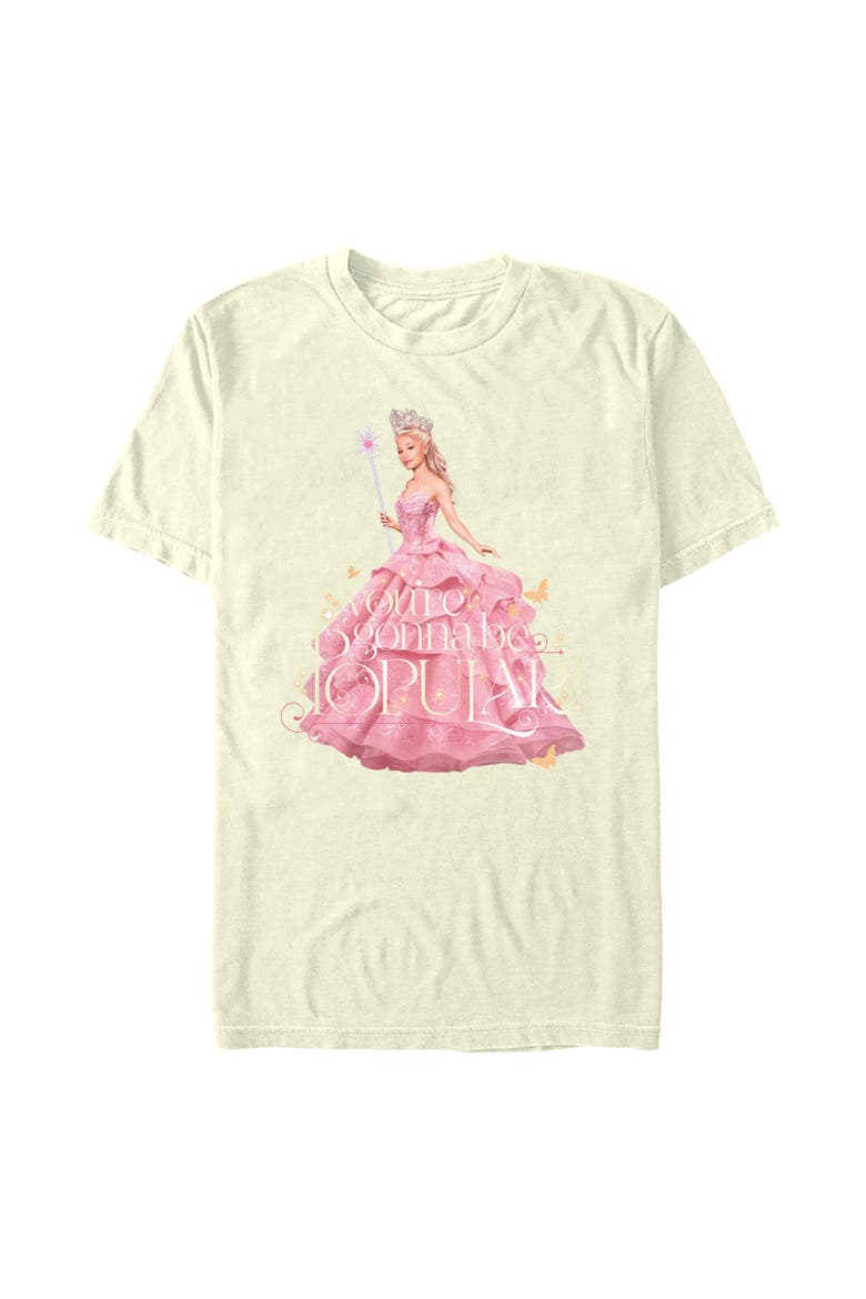 Men's Wicked Glinda You're Gonna Be Popular  Graphic T-Shirt, Alternate, color, Beige