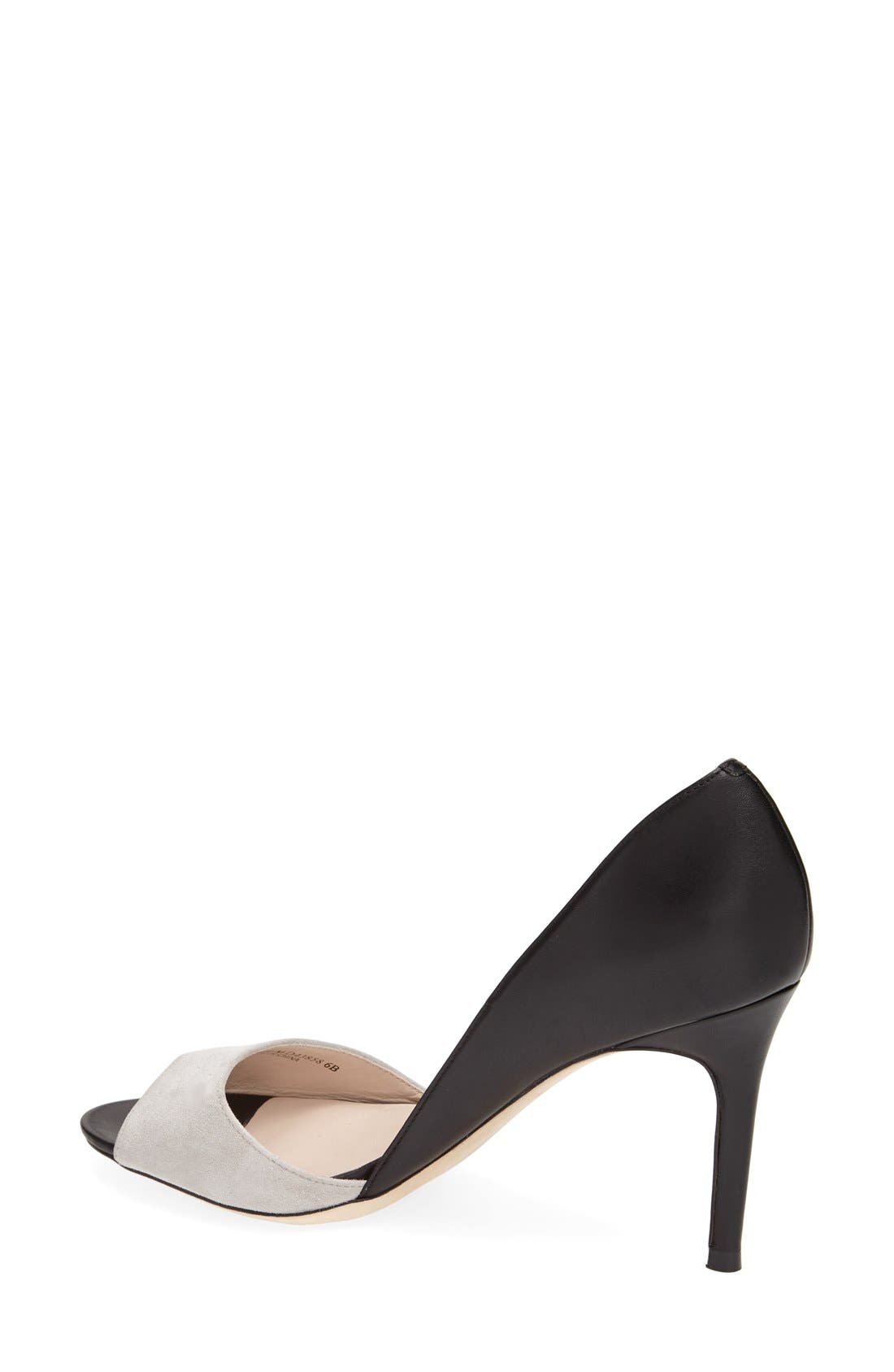 'Antonia' d'Orsay Pump, Alternate, color, PALOMA SUEDE/ BLACK
