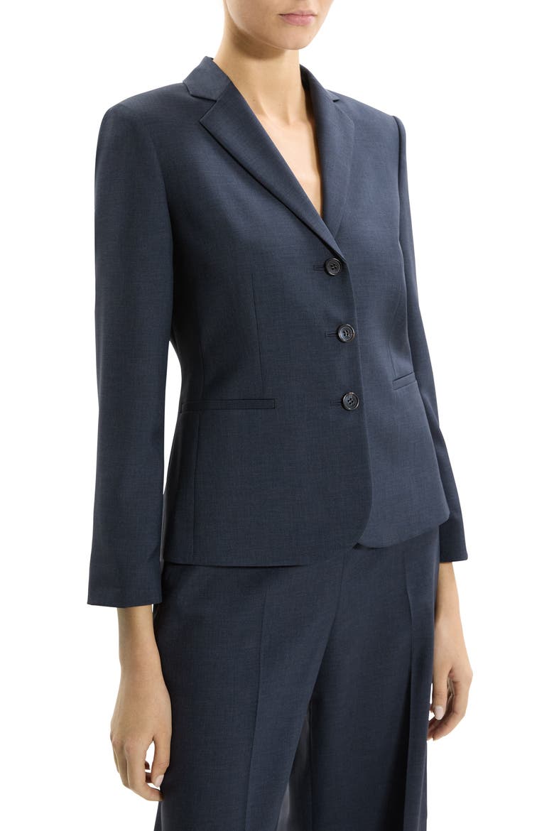 Shrunken Three-Button Jacket, Alternate, color, NOCTURNE NAVY