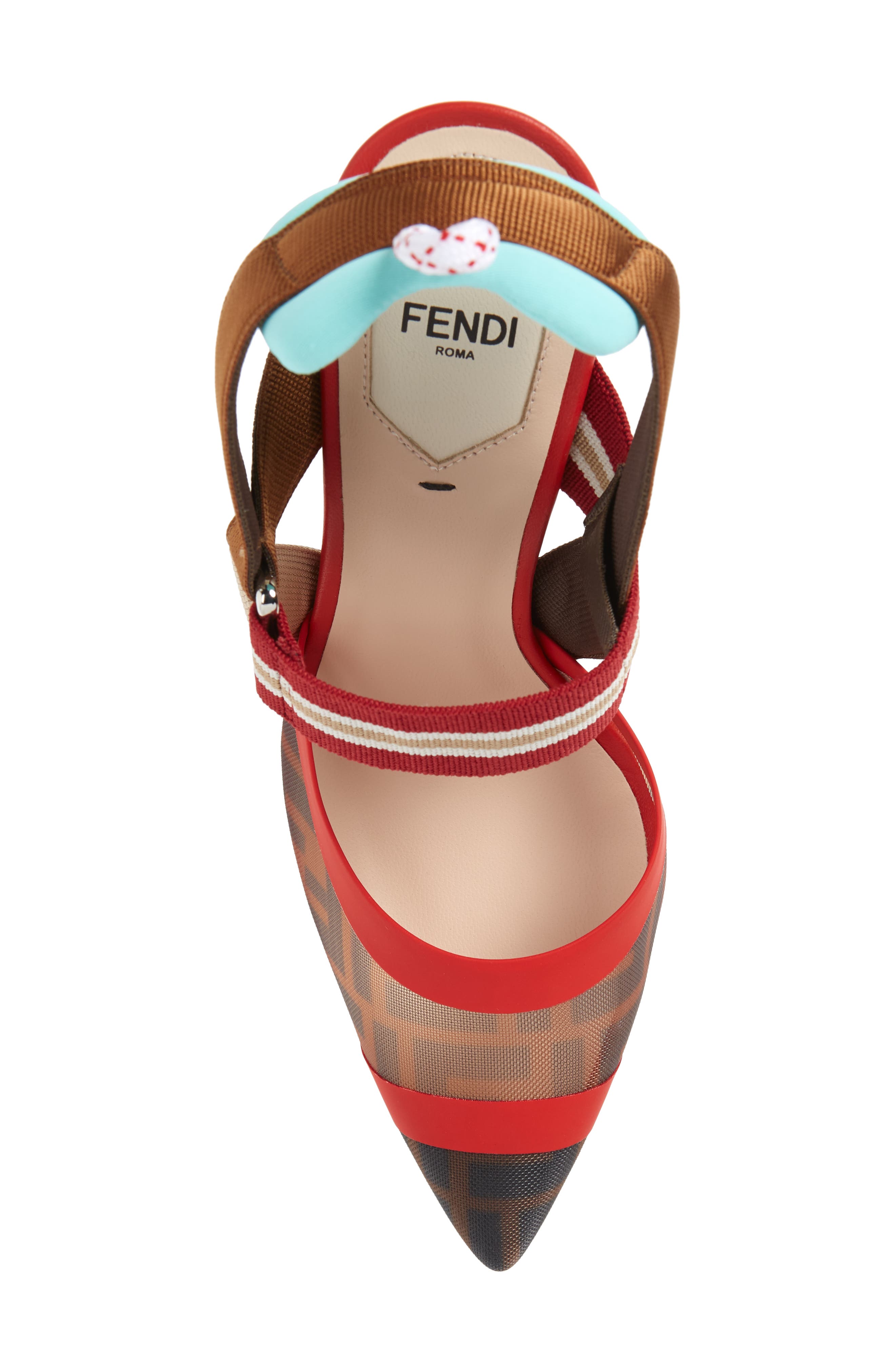 Fendi Colibri Slingback Pump, Alternate, color, 