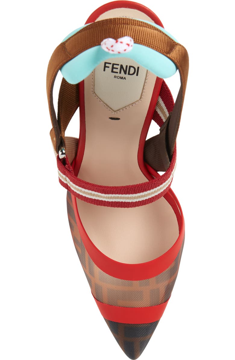 Fendi Colibri Slingback Pump, Alternate, color,