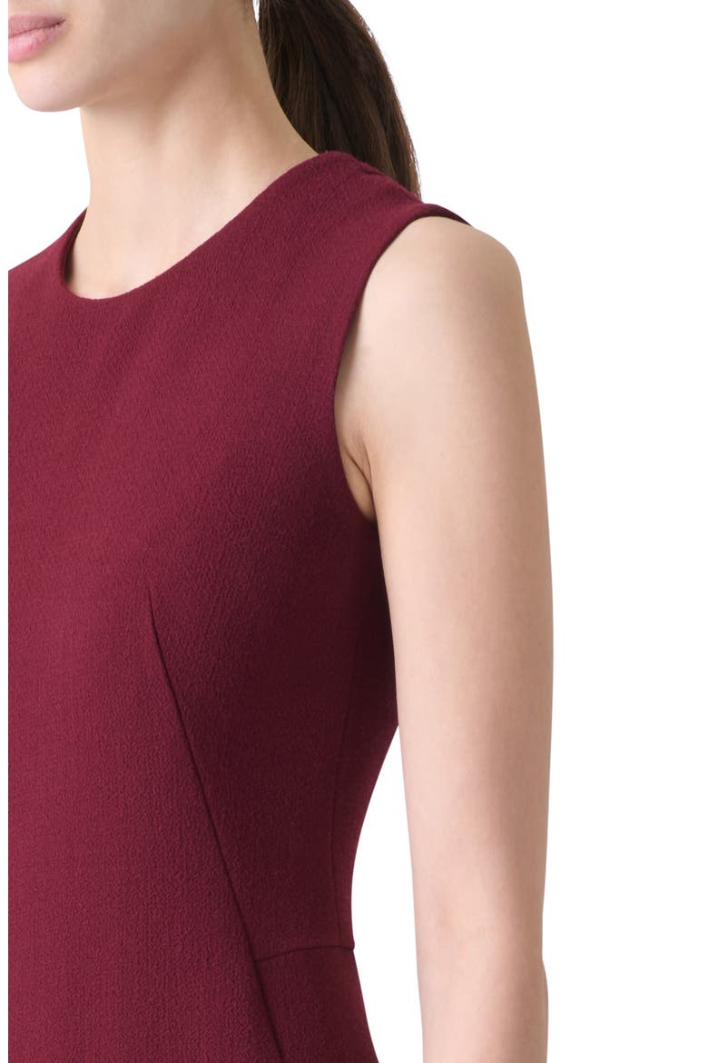 Asymmetric Sleeveless Wool Dress, Alternate, color, RUBY RED