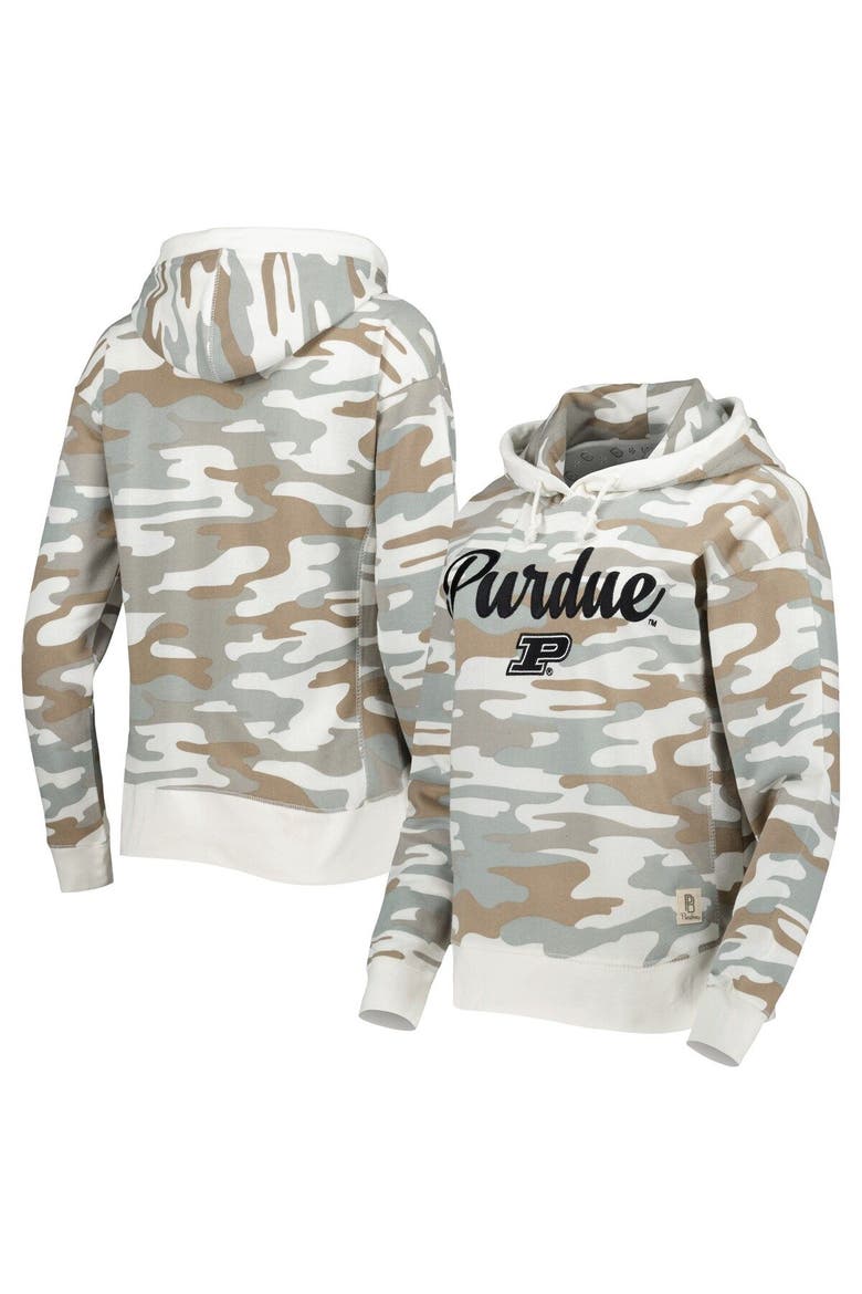 Women's Pressbox Camo Purdue Boilermakers San Pablo Pullover Hoodie, Main, color, Camo