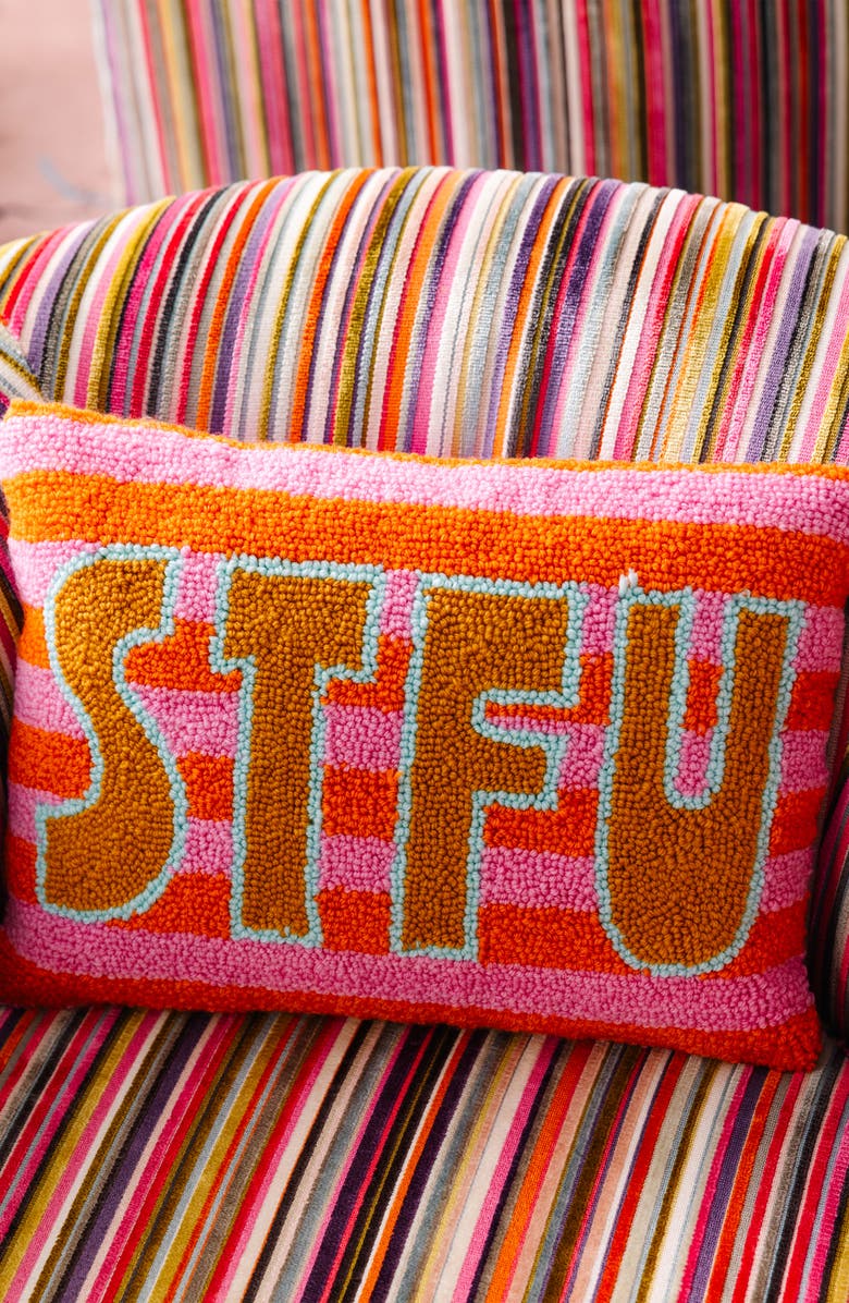 Furbish STFU Pillow, Alternate, color, Stfu