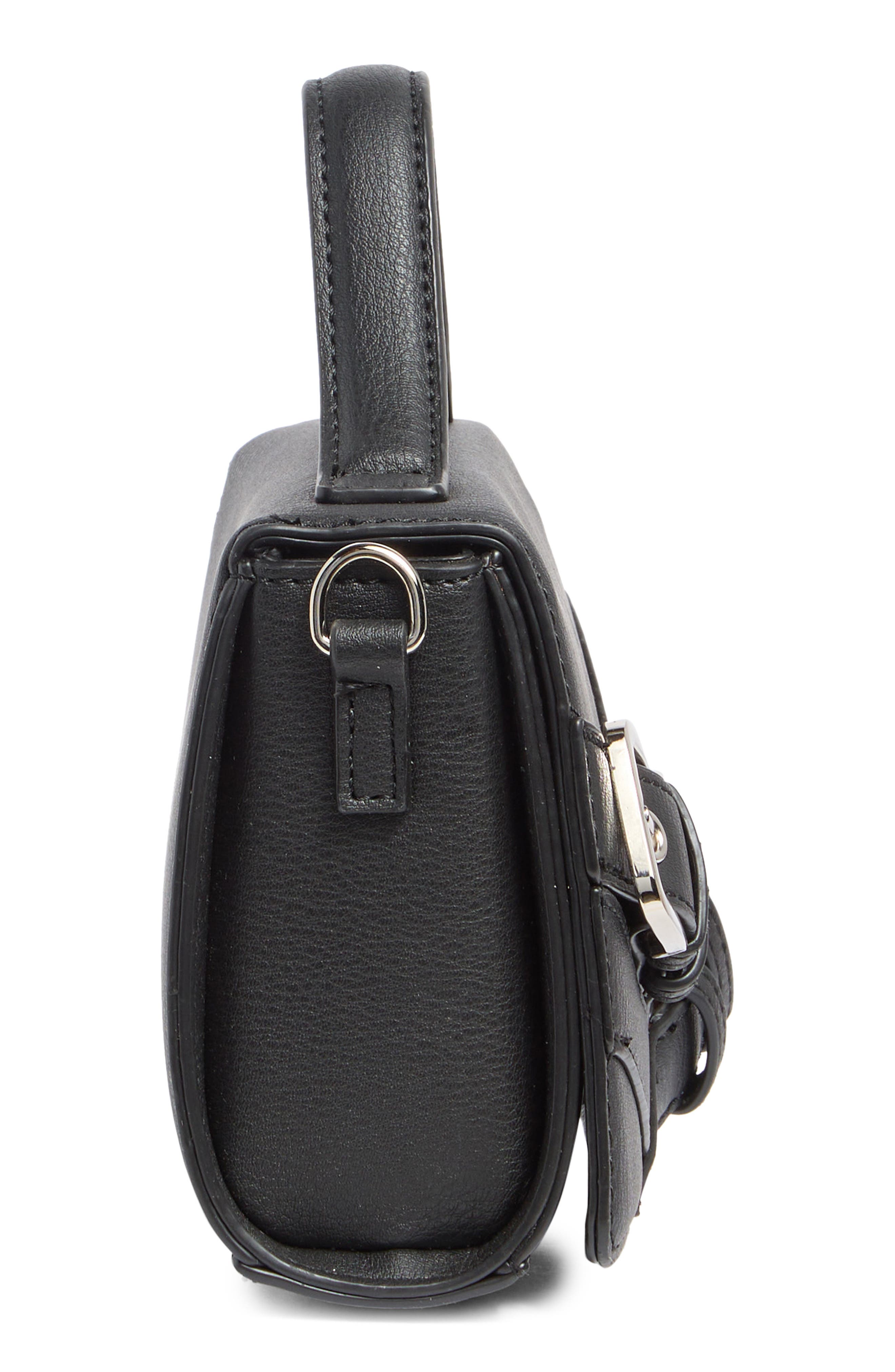 Madden Girl Buckle Flap Crossbody Bag, Alternate, color, 