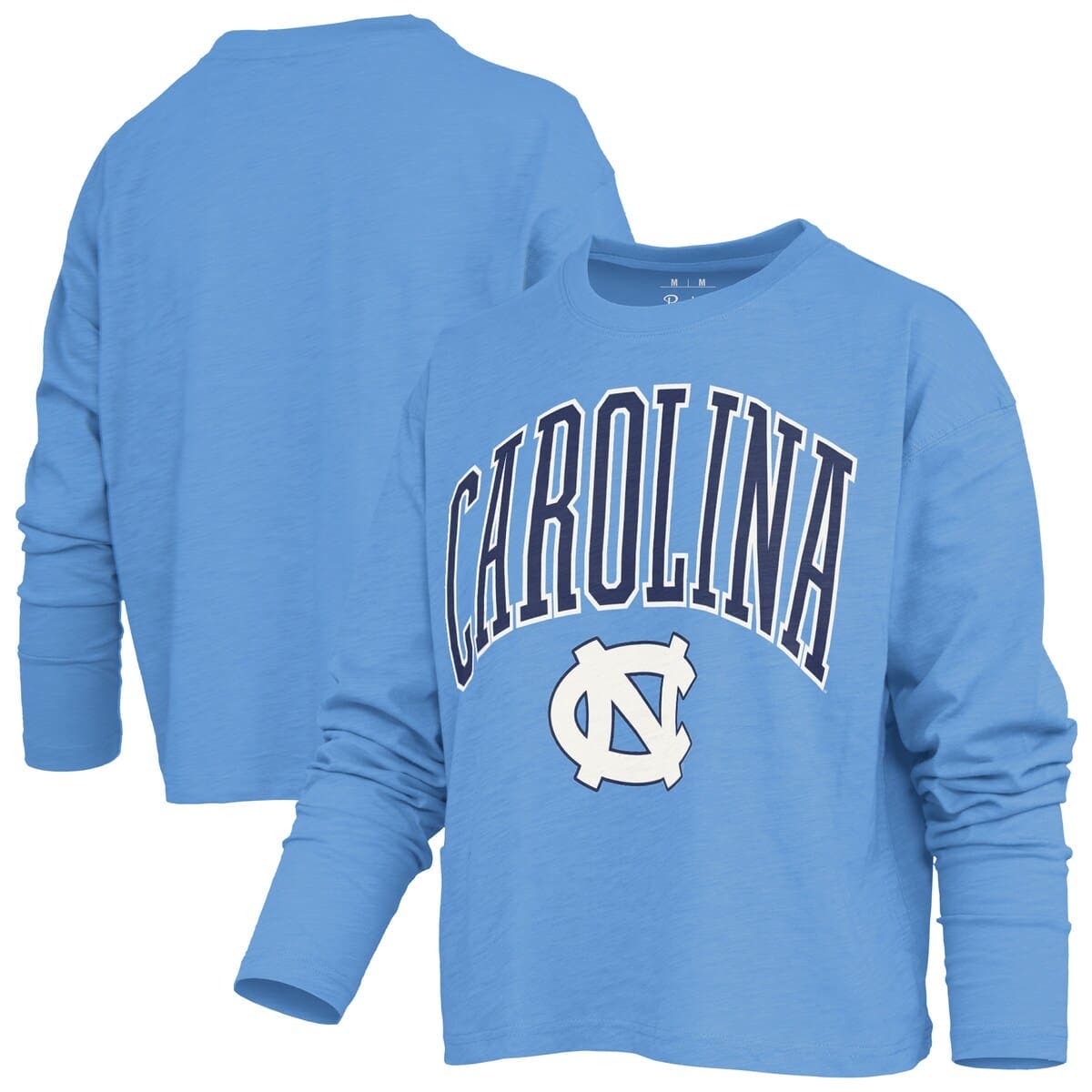 Pressbox Carolina Blue North Carolina Tar Heels Motley Boxy Waist-length Long Sleeve T-shirt
