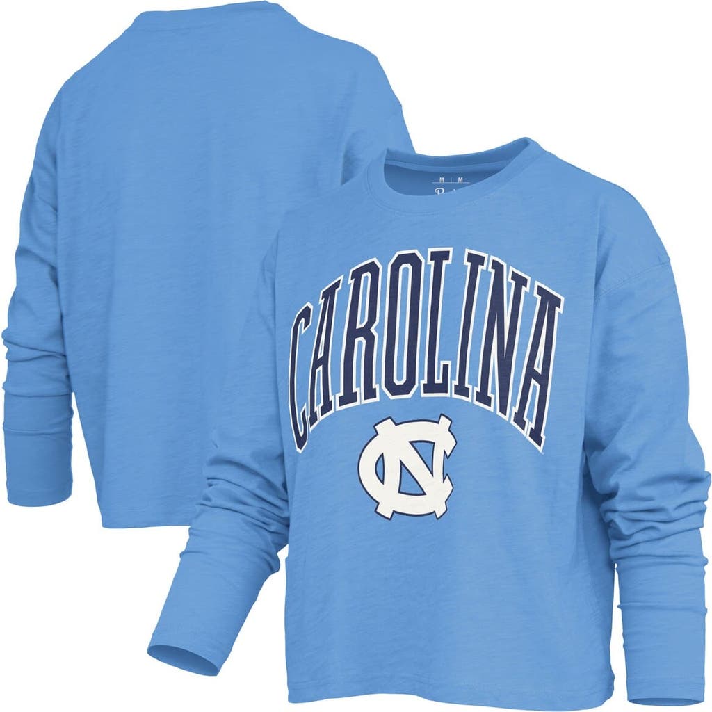 Pressbox Carolina Blue North Carolina Tar Heels Motley Boxy Waist-length Long Sleeve T-shirt