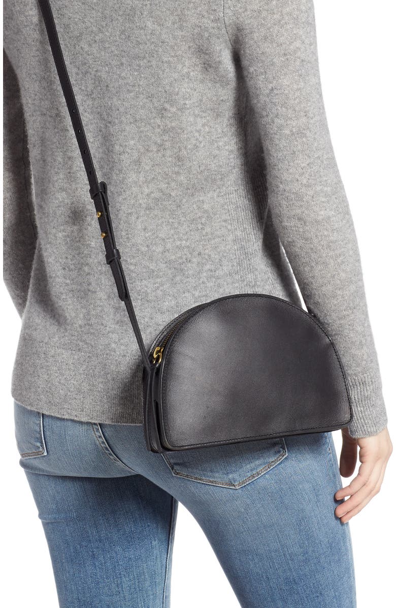Madewell The Simple Half Moon Crossbody Bag, Alternate, color,
