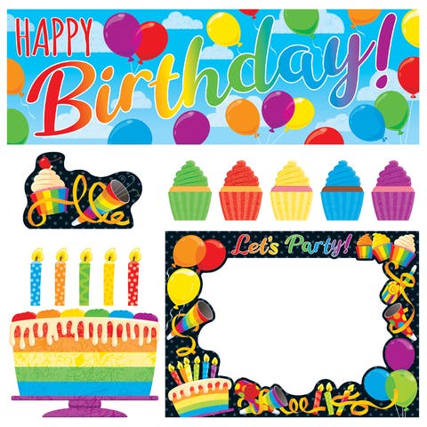 Rainbow Birthday Learning Set
