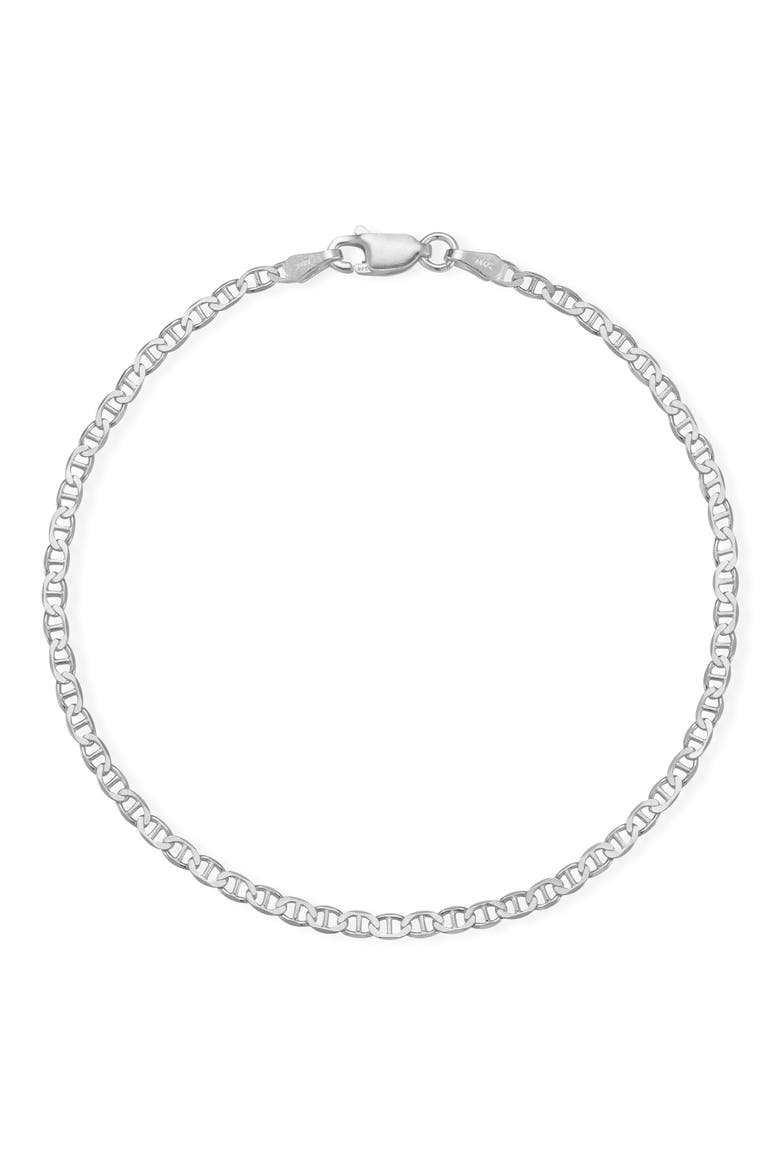 Mariner Chain Necklace, Main, color, SILVER - 10 INCH