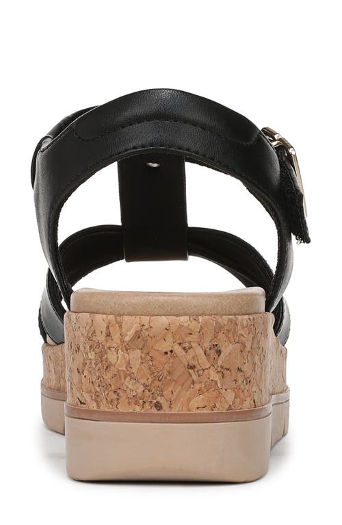 Dr. Scholl's Women's Once Again T-strap Wedge Sandals In Black