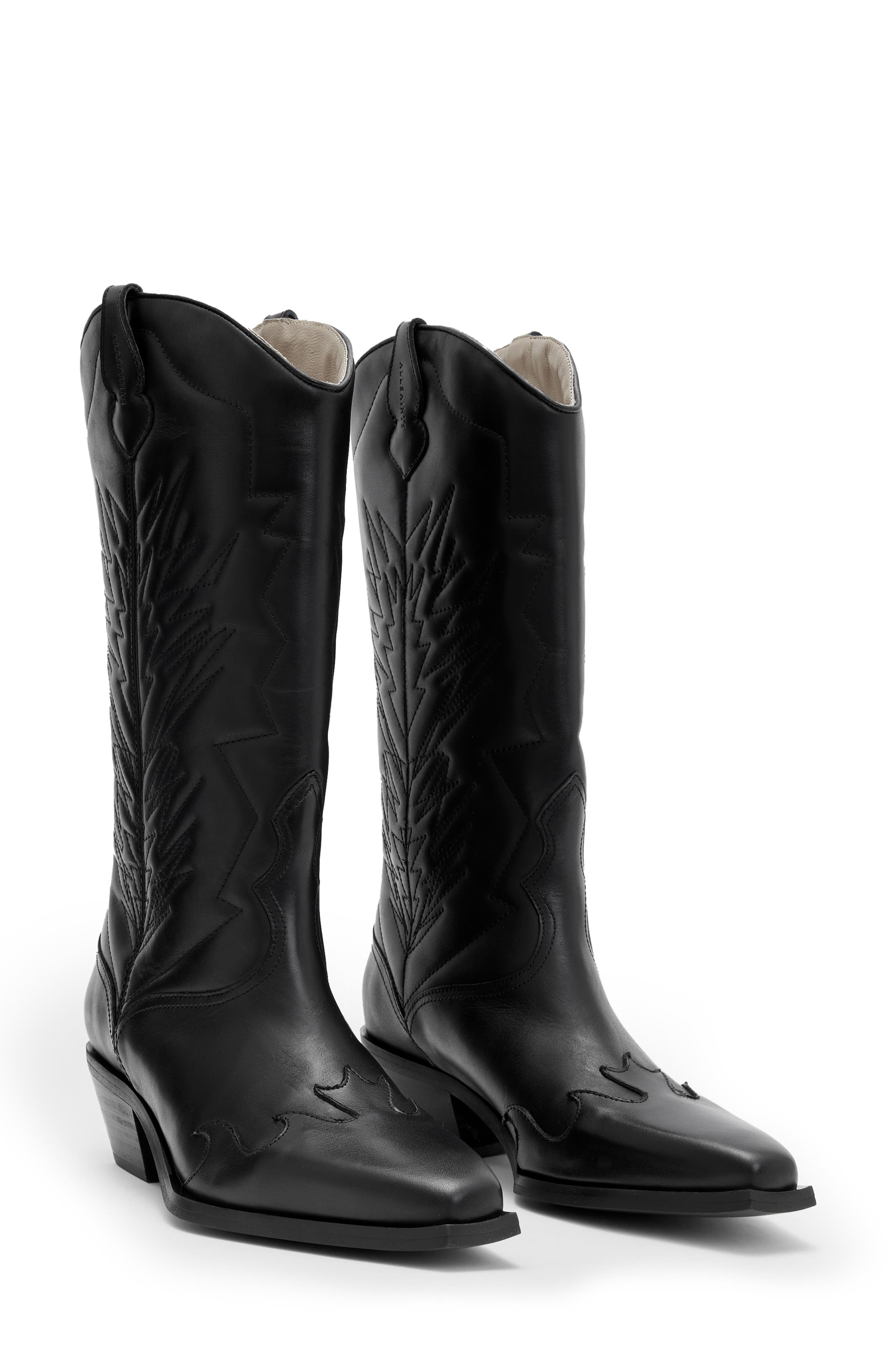 AllSaints Kacey Western Boot, Main, color, 
