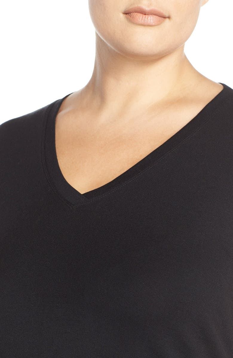 Sejour Short Sleeve V-Neck Tee, Alternate, color,