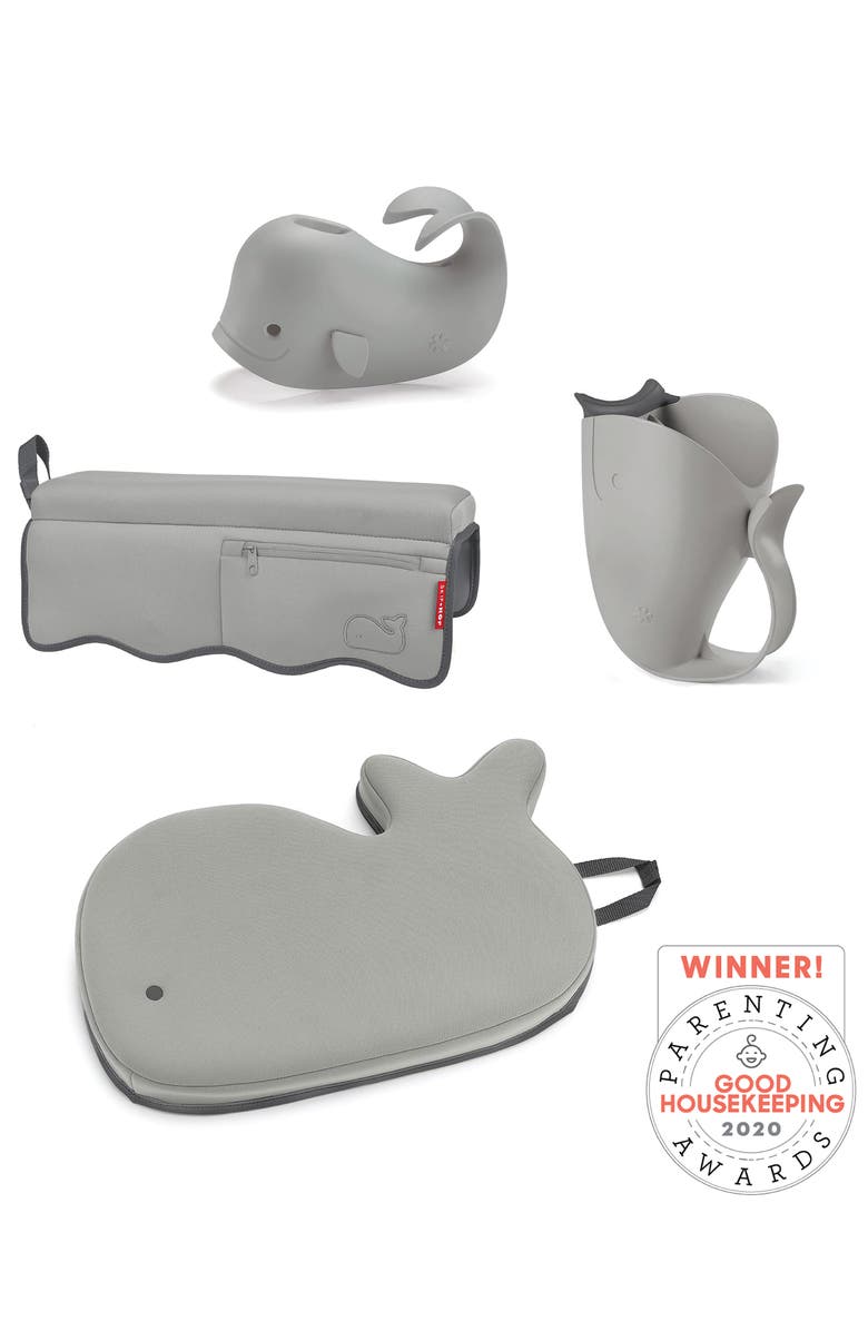 Skip Hop Moby Bath Time Essentials 4-Piece Kit, Alternate, color, Grey