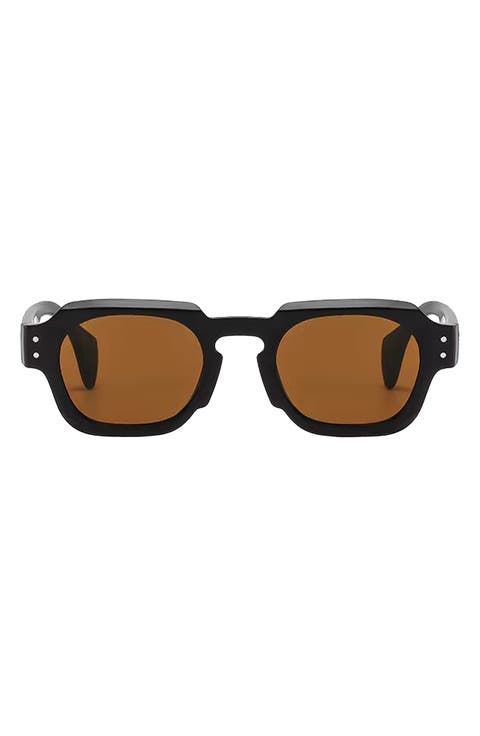 Echo 50mm Polarized Rectangular Sunglasses