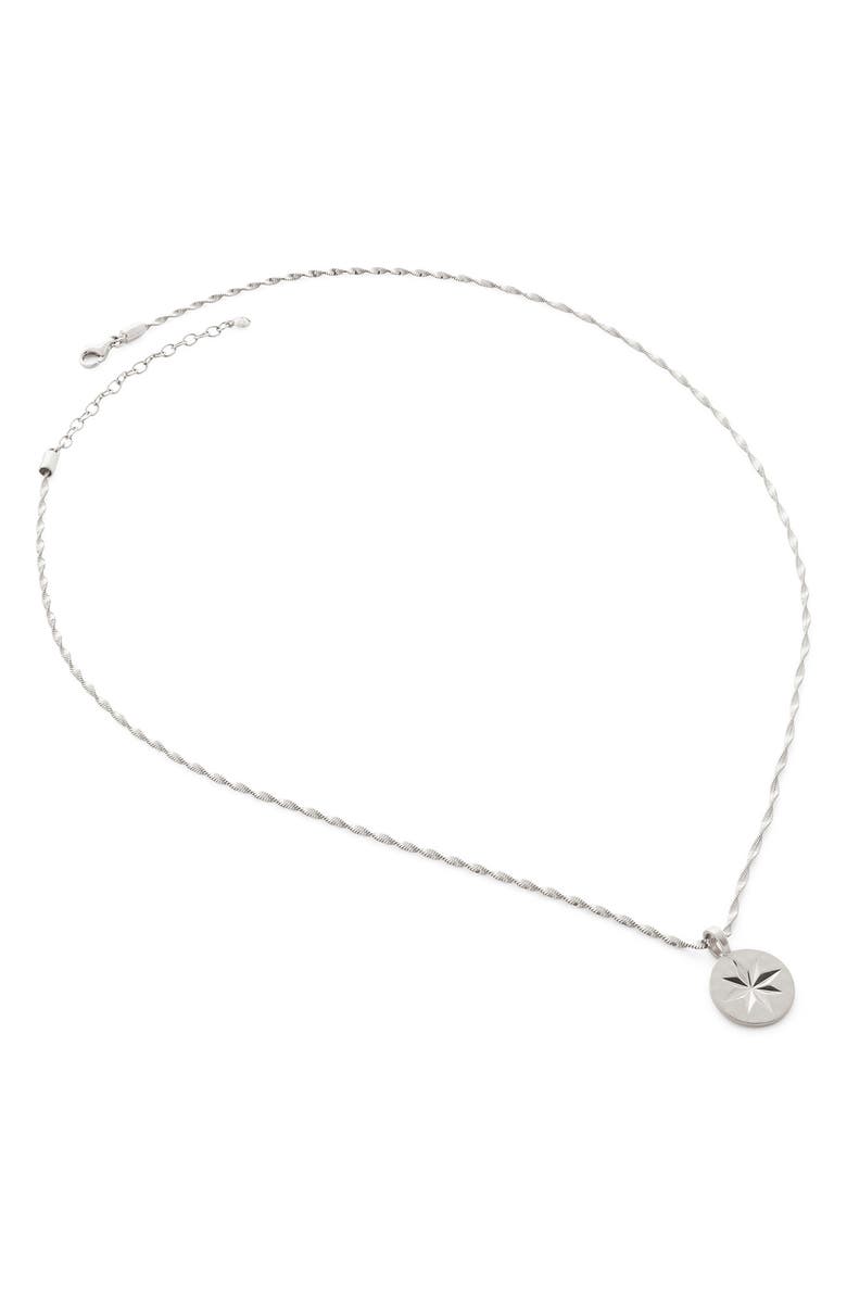 Monica Vinader Guiding Star Pendant Necklace, Main, color,
