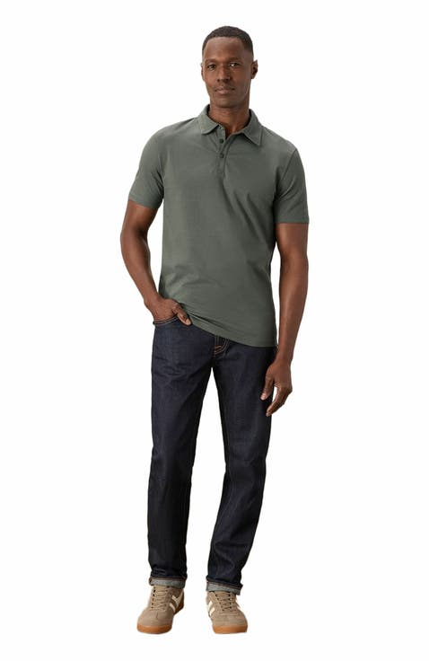Luxe Stretch Jersey Slim Polo