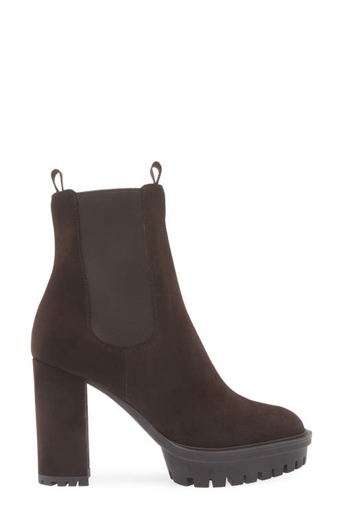 Gianvito Rossi Lug Sole Chelsea Boot In Brown