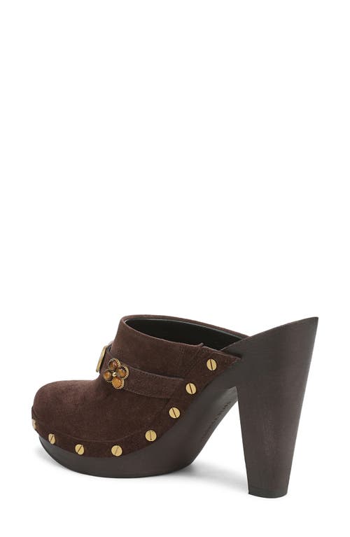 Veronica Beard Giana Charms Platform Clog In Brown