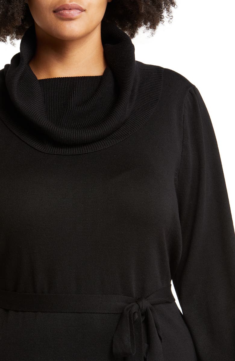 Sam Edelman Cowl Neck Long Sleeve Sweater Dress, Alternate, color,