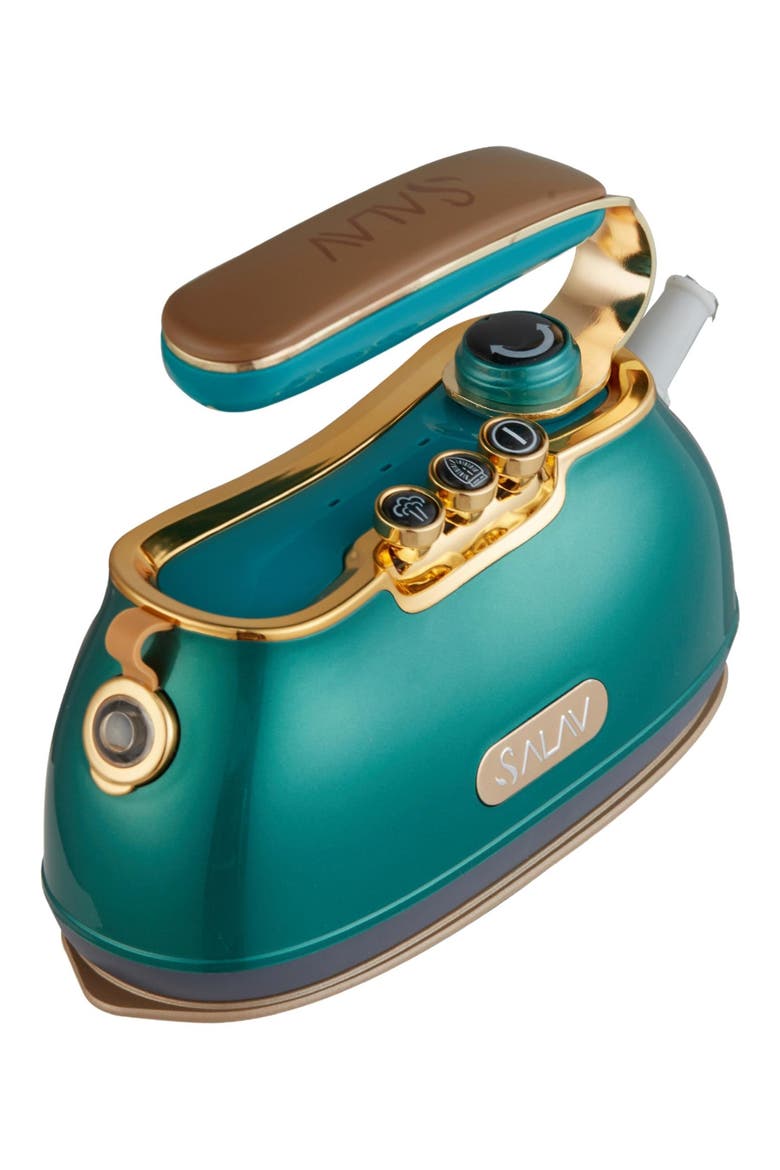 IS-900 Retro Edition Duopress Steamer Iron, Main, color, EMERALD