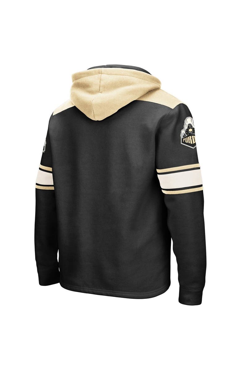 COLOSSEUM Men's Colosseum Black Purdue Boilermakers 2.0 Lace-Up Pullover Hoodie, Alternate, color, Black