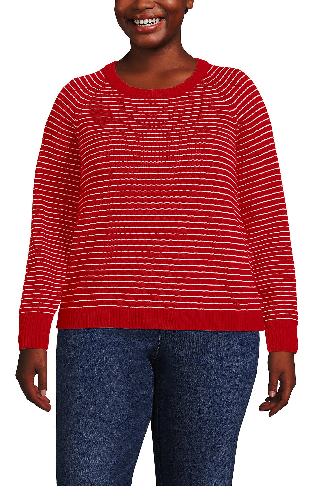 Compass Red/Ivory Mini Stripe