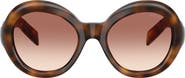 Prada 53mm Gradient Round Sunglasses