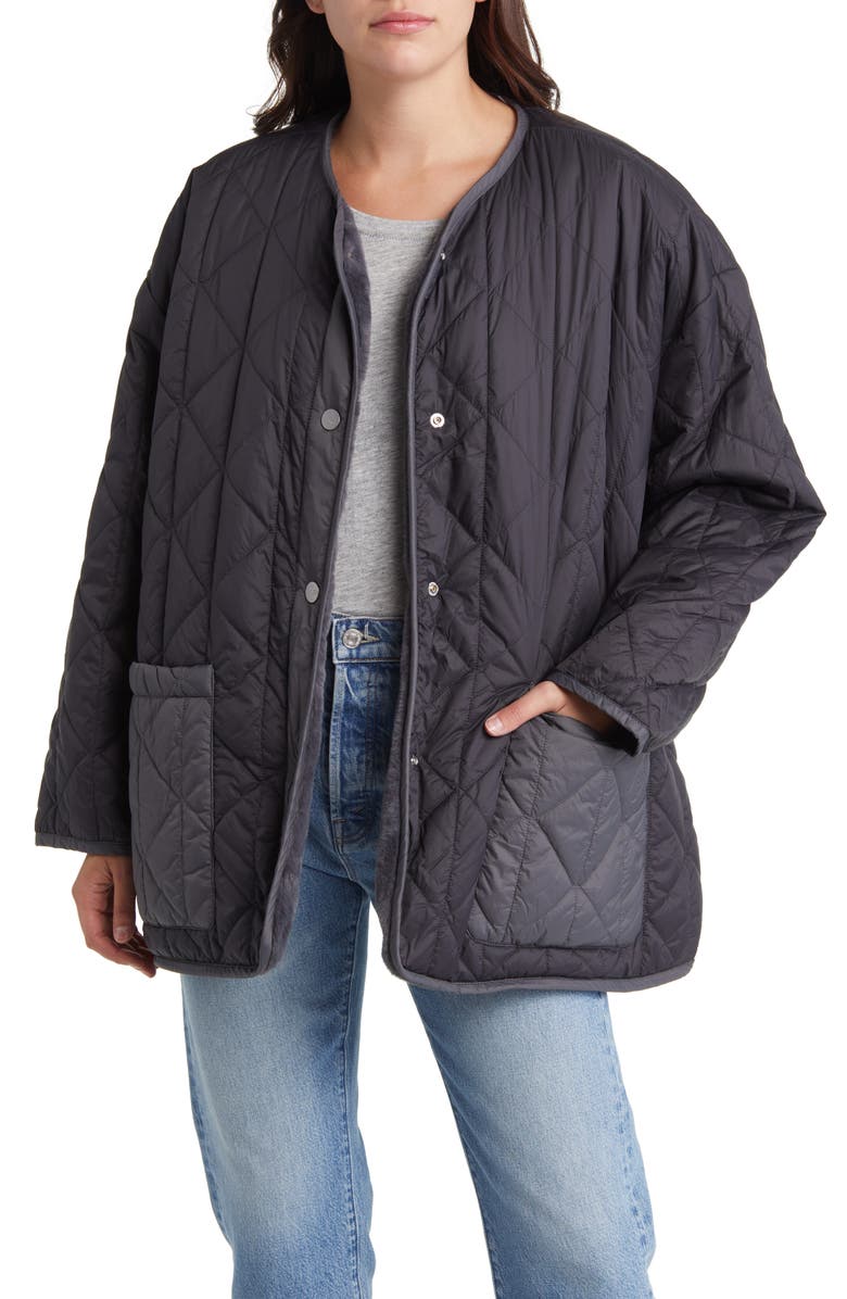 UGG<sup>®</sup> Amelia Water Resistant Reversible Faux Fur Jacket, Alternate, color,