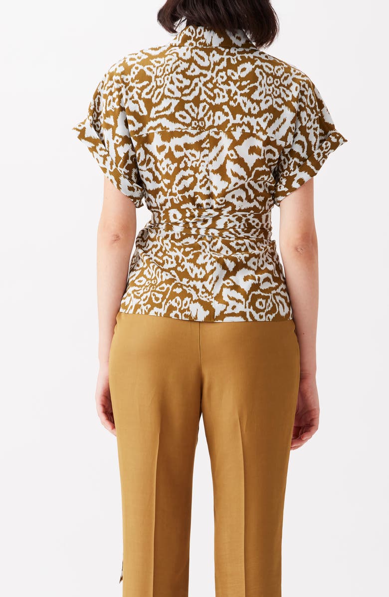 DVF Debbie Wrap Silk Top, Alternate, color,