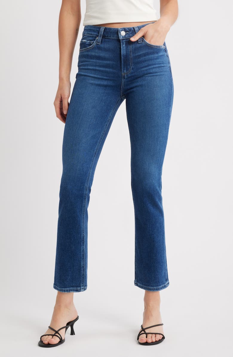PAIGE Cindy High Waist Ankle Straight Leg Jeans, Main, color,