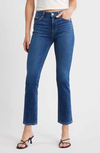 PAIGE Cindy High Waist Ankle Straight Leg Jeans
