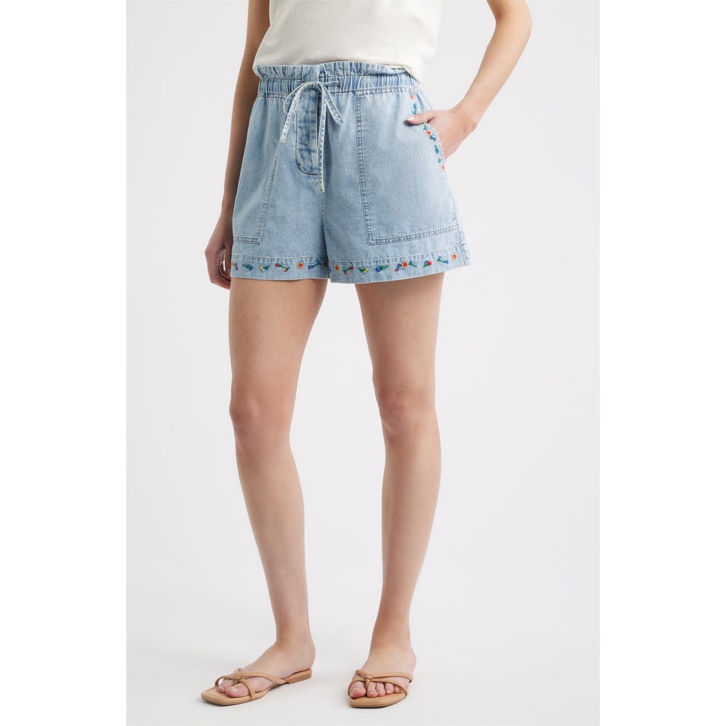 Rails Foster Paperbag Denim Shorts