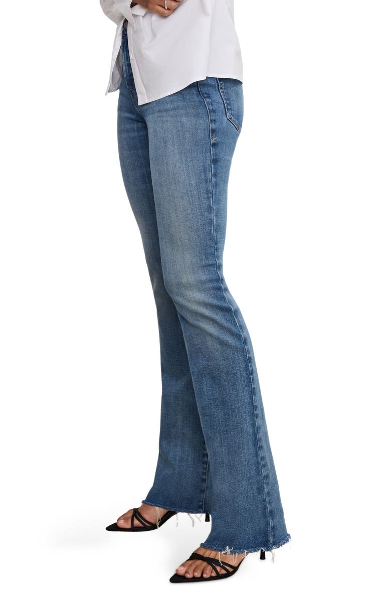 Good American Soft Tech Good Classic Bootcut Jeans, Alternate, color, Indigo863