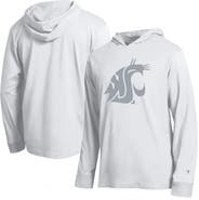 Champion Men's Champion White Washington State Cougars Tonal All-Star Long Sleeve Hooded T-Shirt