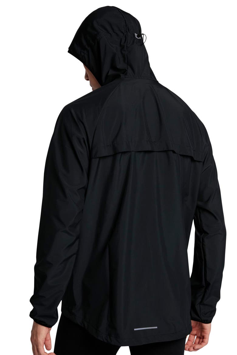 Essential Hooded Jacket, Alternate, color, BLACK