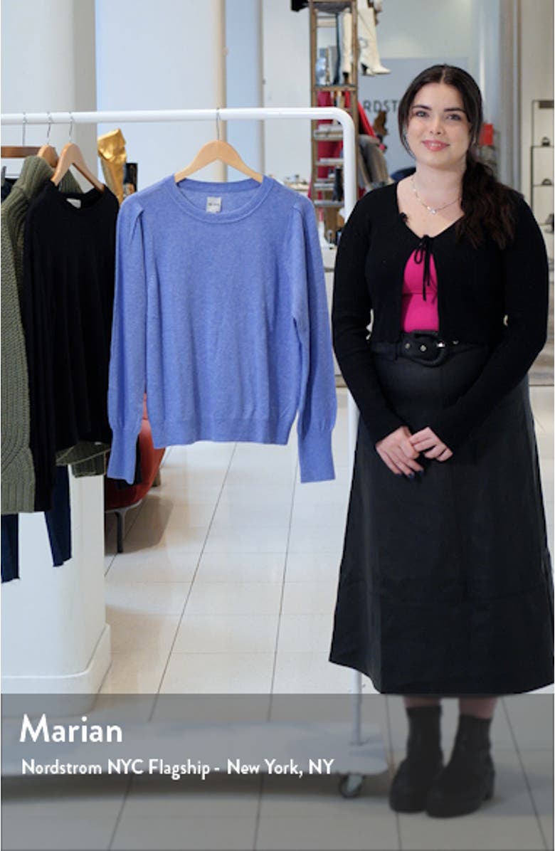 Pleat Shoulder Sweater, sales video thumbnail