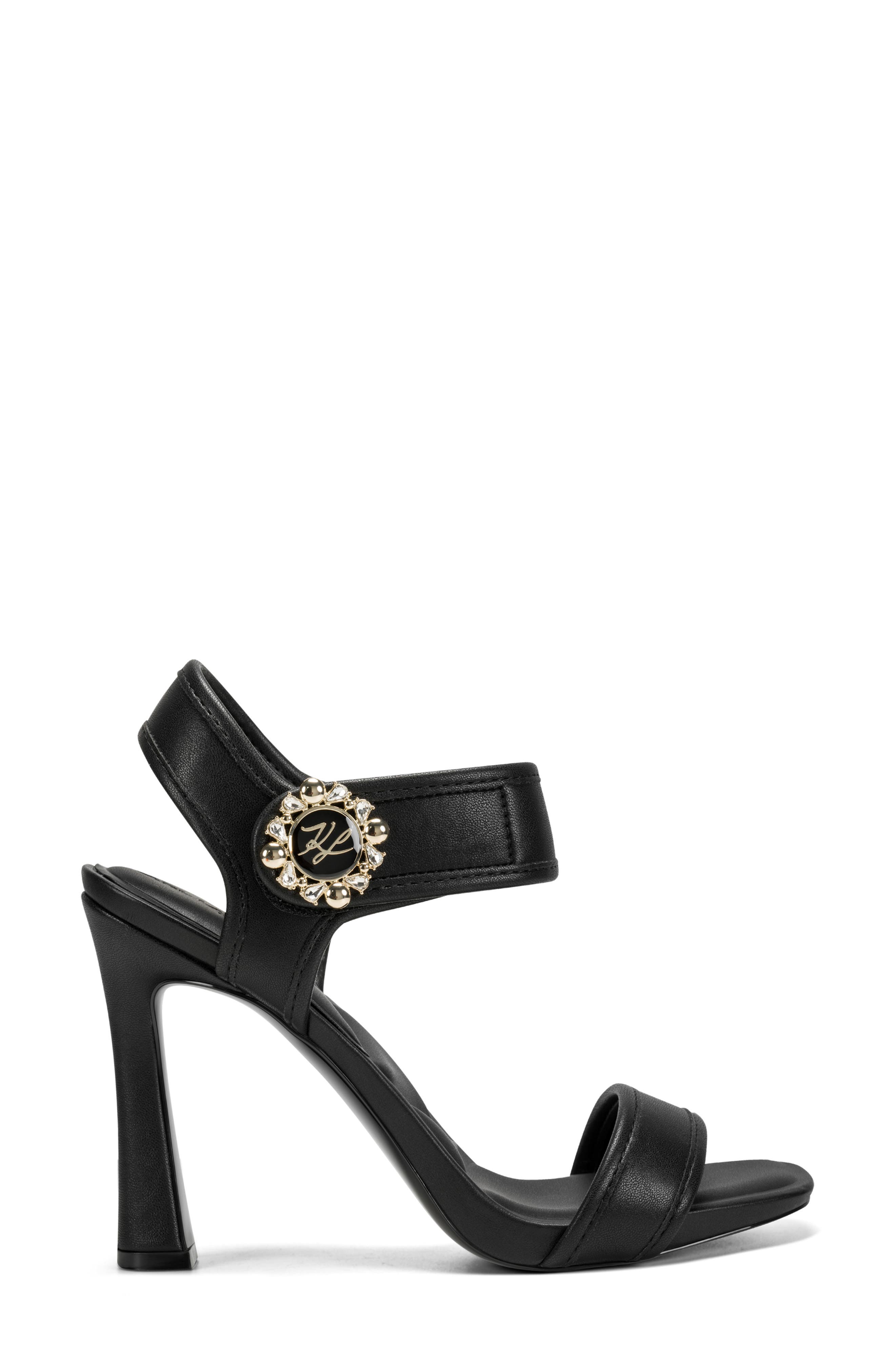 Celida Ankle Strap Sandal, Alternate, color, BLACK