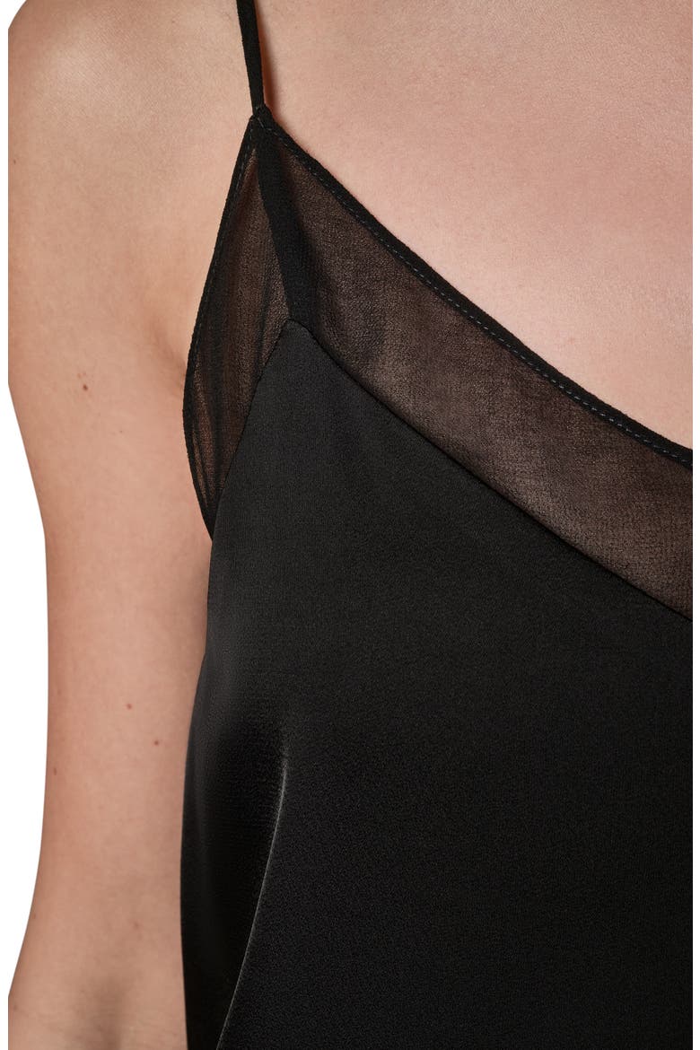 Mesh Trim Camisole, Alternate, color, BLACK