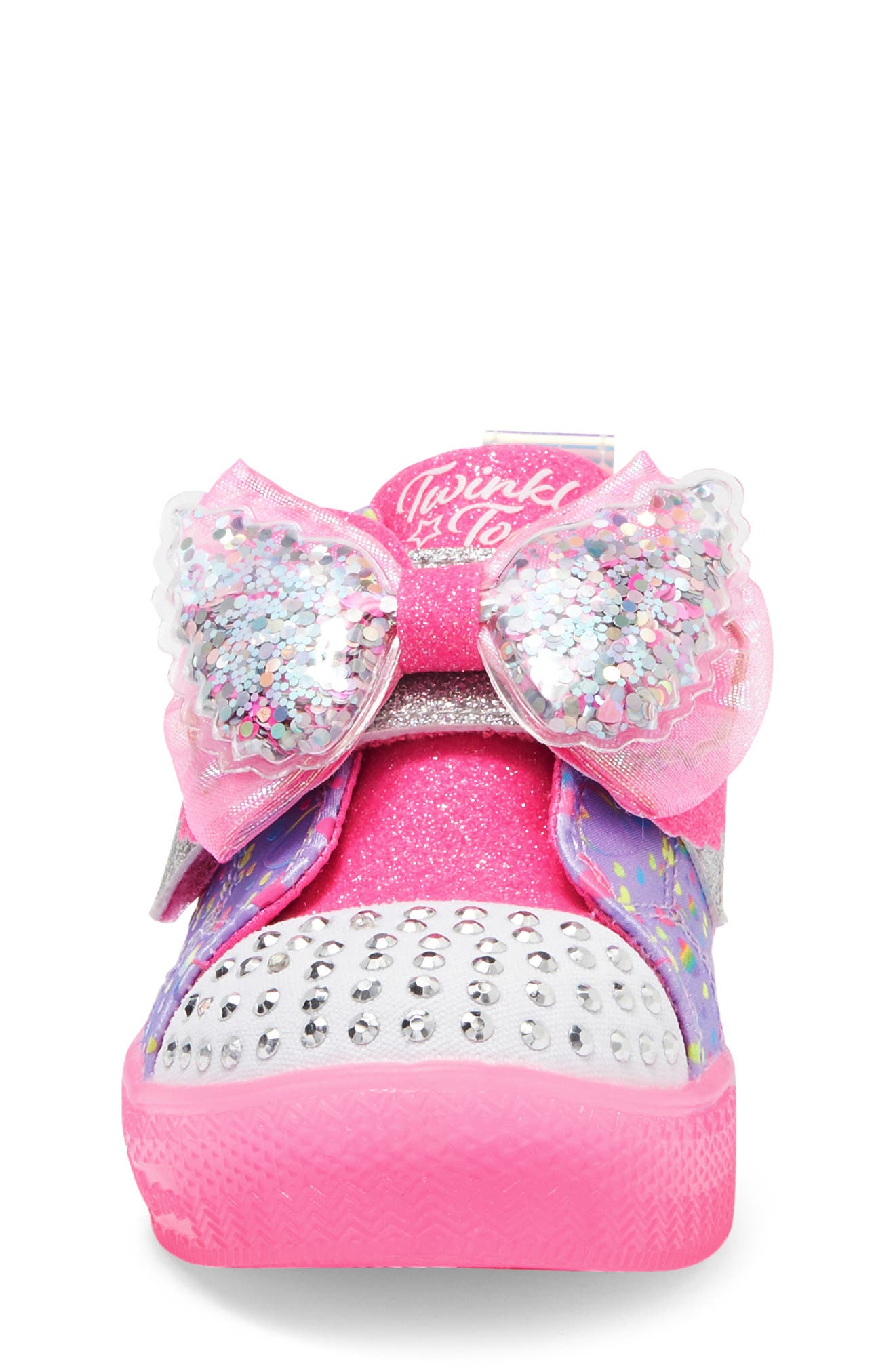 SKECHERS Kids' Twinkle Toes Shuffle Brights Light-Up Sneaker, Alternate, color, 