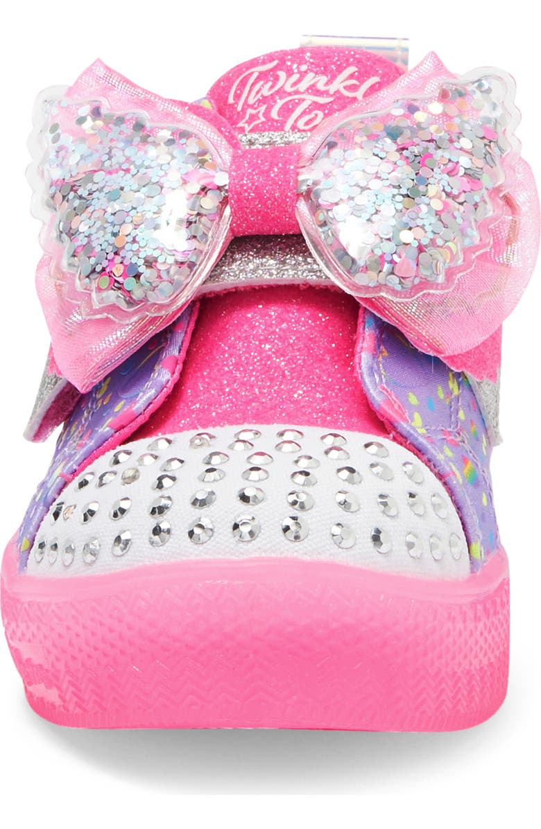 SKECHERS Kids' Twinkle Toes Shuffle Brights Light-Up Sneaker, Alternate, color,