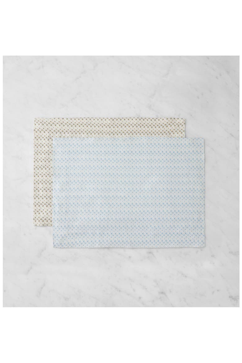 Abruzzo Set of 4 Placemats, Alternate, color, BLUE