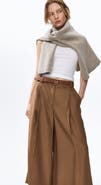 H&M Belted Twill Culottes