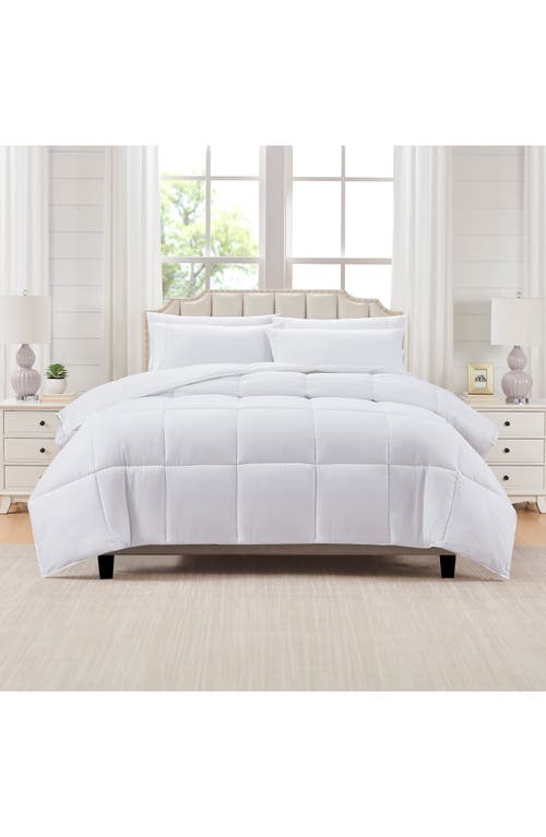 Modern Threads Reversible Microfiber Comforter In White Square