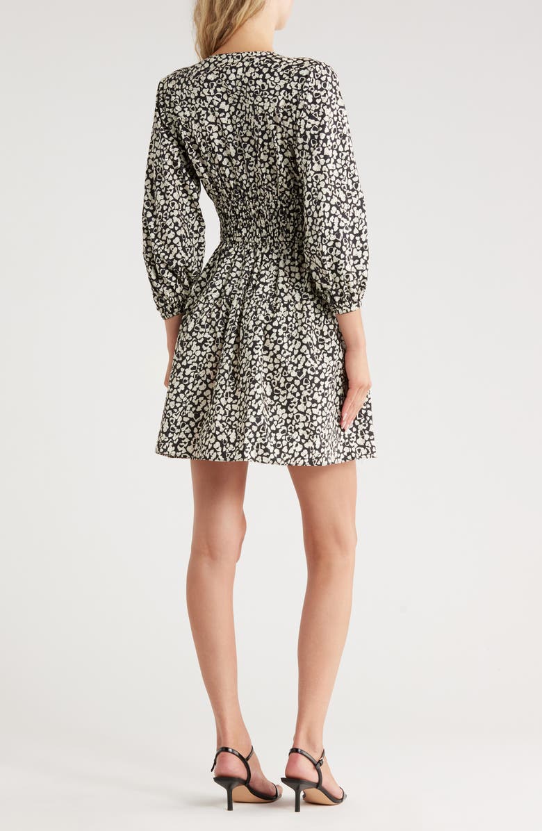 Derek Lam 10 Crosby Luma Leopard Shirtdress, Alternate, color, Olive/ Black Leopard